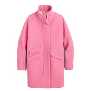 Jcrew, Stadium cocoon coat, pink